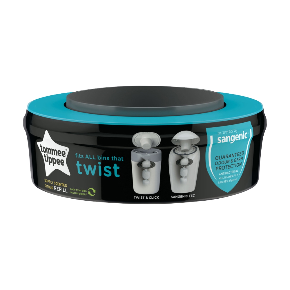 Tommee Tippee, Twist&Click refill, Bleposer, 1-pak